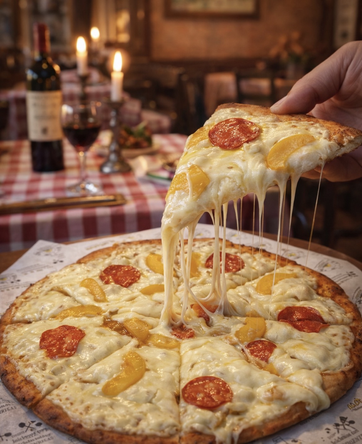 Pizza de las fotografías aportadas